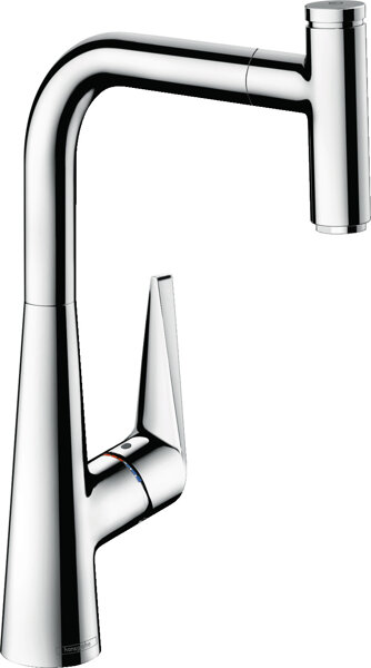 hansgrohe Talis Select M51 Einhebel-Küchenmischer 300, Ausziehauslauf, 1 Strahlart, Eco, 72826