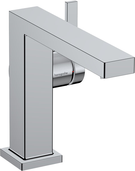 hansgrohe Tecturis E Fine single-lever basin mixer 110, projection 155mm, push-open pop-up waste, Co...