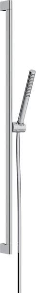 hansgrohe Pulsify S shower set 100, 1 spray type water-saving, shower rod 90 cm, 24382