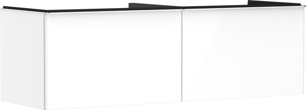 hansgrohe Xelu Q vanity unit, 1560x550, 2 drawers, for consoles with countertop washbasin, polished, 5407