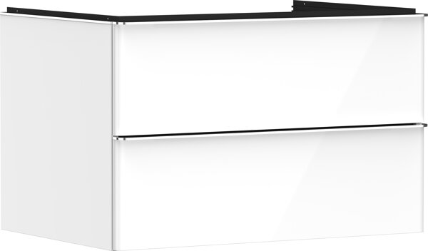 hansgrohe Xelu Q vanity unit, 780x550, 2 drawers, for consoles with countertop washbasin, 5407