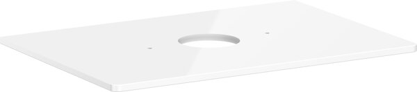 hansgrohe Xelu Q console with round central cut-out, 780x550, for countertop washbasin, without tap ...