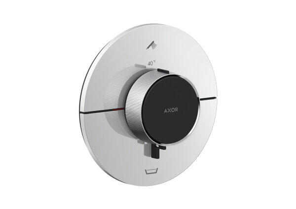 Hansgrohe AXOR ShowerSelect ID thermostat, concealed, round, 2 consumers, integrated fuse combinatio...