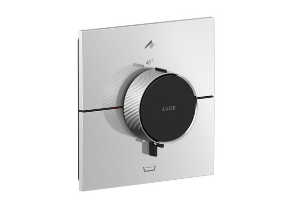 Hansgrohe AXOR ShowerSelect ID thermostat, concealed, angular, 2 consumers, integrated fuse combination, 36753