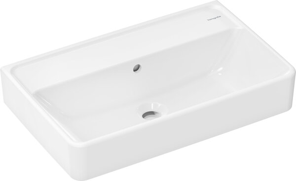 Hansgrohe Xanuia Q Compact washbasin, without tap hole, with overflow, 600x370mm, white, 60214450