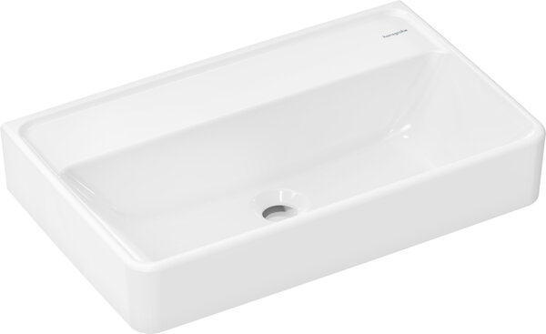 Hansgrohe Xanuia Q Compact washbasin, without tap hole, without overflow, 600x370mm, white, 60216450