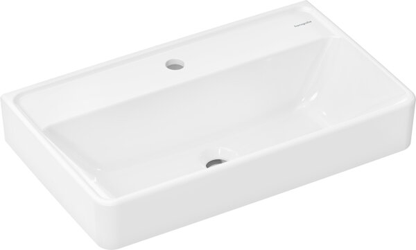 Hansgrohe Xanuia Q Compact washbasin, with tap hole, without overflow, 650x390mm, white, 60219450