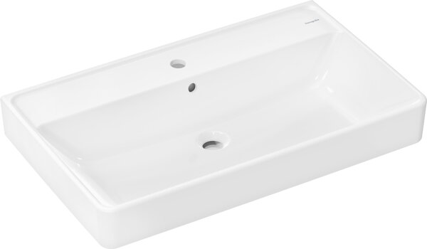 Hansgrohe Xanuia Q washbasin, with tap hole, with overflow, 800x480mm, white, 60225450