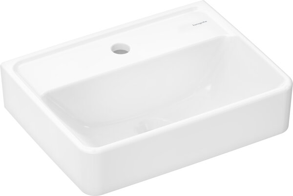 Hansgrohe Xanuia Q wash-hand basin, with tap hole, without overflow, 450x340mm, white, 60230450