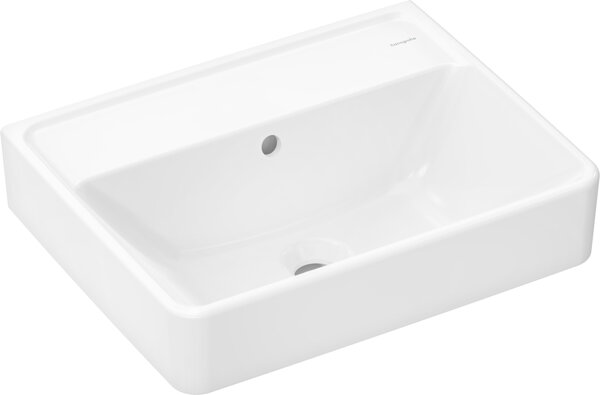 Hansgrohe Xanuia Q wash-hand basin, without tap hole, with overflow, 500x390mm, white, 60232450