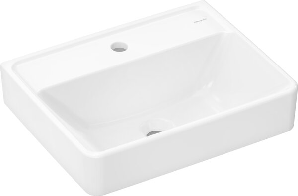 Hansgrohe Xanuia Q wash-hand basin, with tap hole, without overflow, 500x390mm, white, 60233450