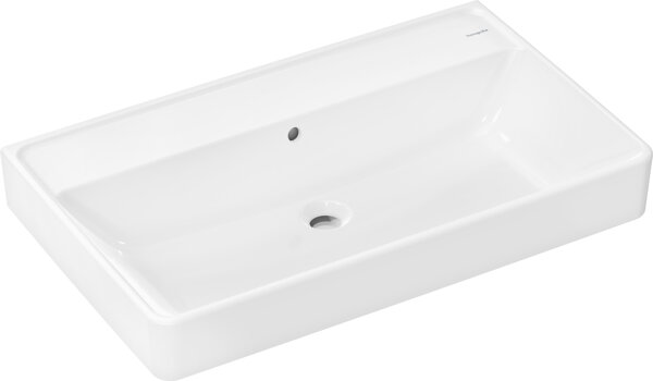 Hansgrohe Xanuia Q countertop washbasin, without tap hole, with overflow, polished, 800x480mm, white, 60251450