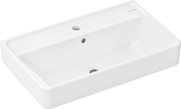 Hansgrohe Xanuia Q Compact washbasin, with tap hole, with overflow, 650x390mm, white, 60617450