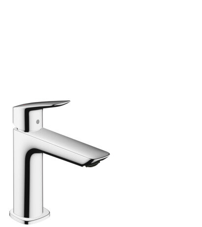 Hansgrohe Logis washbasin mixer Fine, ComfortZone110, pop-up waste, projection 121mm, 71251