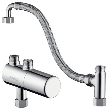 Hansgrohe Ecostat under-sink thermostat, surface-mounted, chrome, 15346000