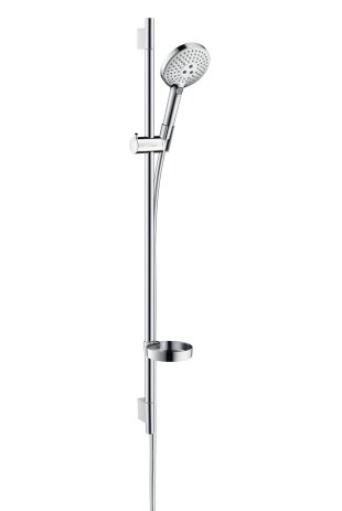 hansgrohe Raindance Select S shower set 120 3jet EcoSmart with shower rail 90 cm and soap dish, chrome, 26633000