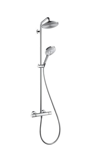 Hansgrohe Raindance S Showerpipe 1 jet, with thermostat, chrome, EcoSmart, 27116000