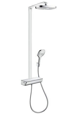 Hansgrohe Raindance Select E Showerpipe 2jet, with thermostat Ecostat Select, EcoSmart, chrome, 2728...