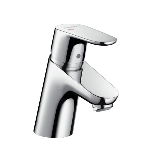 Hansgrohe Focus basin mixer, CoolStart, ComfortZone70, 101mm projection, pop-up waste, chrome, 31539000