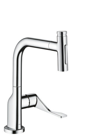 Hansgrohe AXOR Citterio Küchenmischer, Ausziehbrause bis 50cm, ComfortZone230, Ausladung 219mm, 39863