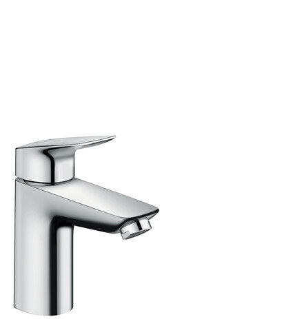 Hansgrohe Logis basin mixer, ComfortZone100, pop-up waste, projection 108mm, 71100