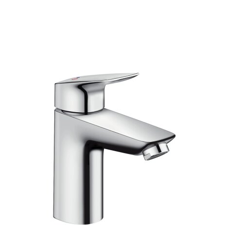 Hansgrohe Logis basin mixer, CoolStart, ComfortZone100, pop-up waste, projection 108mm, 71102