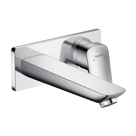 Hansgrohe Logis basin mixer, concealed, projection 195mm, non-locking waste, 71220