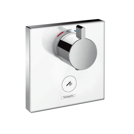 Hansgrohe ShowerSelect thermostat, HighFlow, glass, concealed, 1 consumer, one additional outlet, ch...