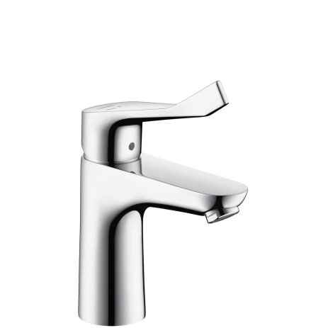 Hansgrohe Focus basin mixer, extra long handle, CoolStart, ComfortZone100, projection 119mm, without pop-up waste, chrome, 31917000