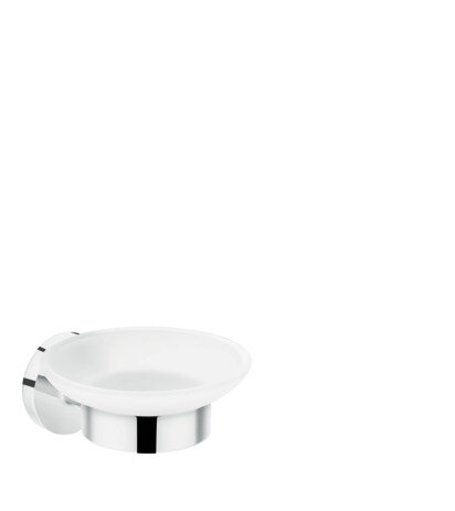 Hansgrohe Logis Universal soap dish, chrome/matt glass, 41715000