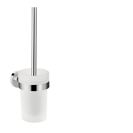 Hansgrohe Logis Universal toilet brush holder, chrome/matt glass, 41722000