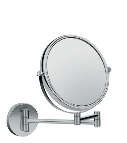 Hansgrohe Logis universal shaving mirror, tiltable, swivel, D 188mm, chrome, 73561000