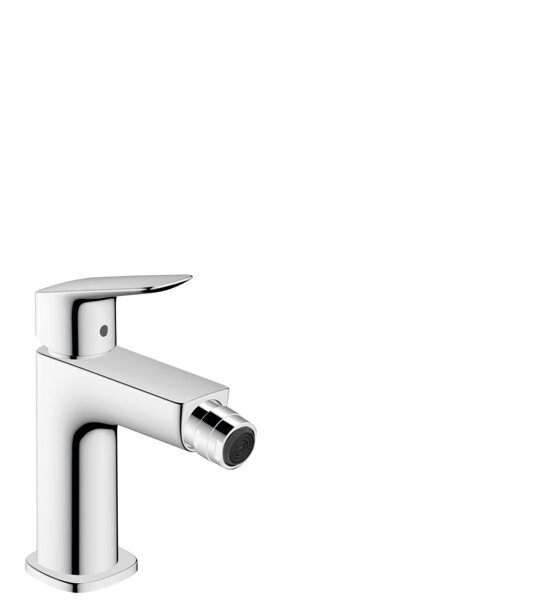 Hansgrohe Logis bidet mixer Fine, ComfortZone110, pop-up waste, 112mm projection, 71201