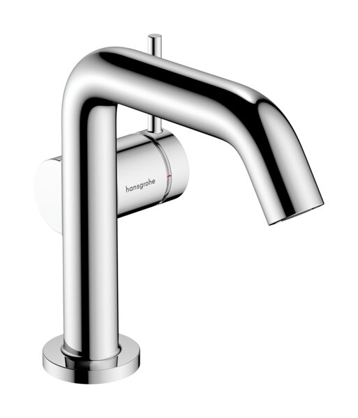 Hansgrohe Tecturis S Fine single-lever basin mixer, ComfortZone110, Push-Open, CoolStart, projection 130mm, 73322