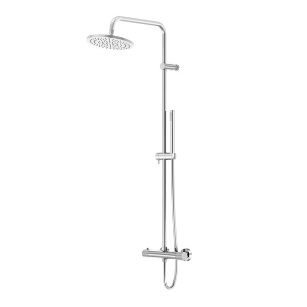 Steinberg Series 171 shower system, complete set incl. thermostat, head and hand shower, 171272