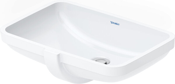 Duravit No.1 built-in washbasin, without tap hole, with overflow, 525x380mm, polished underside, whi...