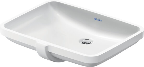 Duravit No.1 built-in washbasin, without tap hole, with overflow, 550x400mm, polished underside, whi...