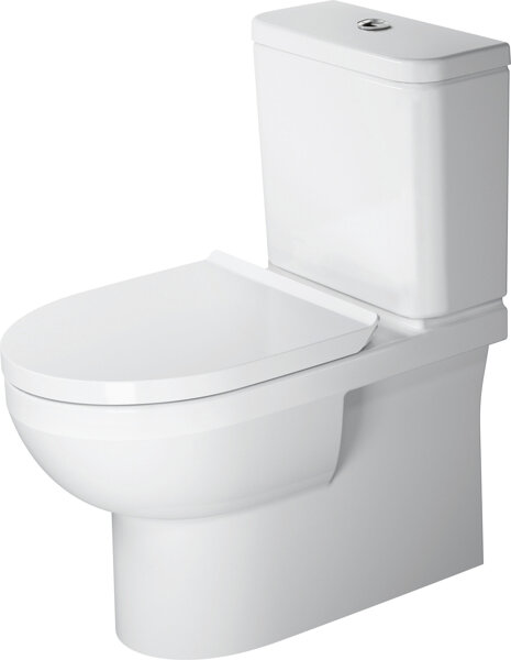 Duravit DuraStyle Basic free-standing WC combination Duravit Rimless®, washdown valve, for surface-mounted cistern