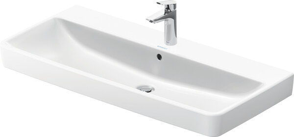 Duravit No.1 washbasin, 1 tap hole, with overflow, 1000x460mm, glazed underside, 23751000002