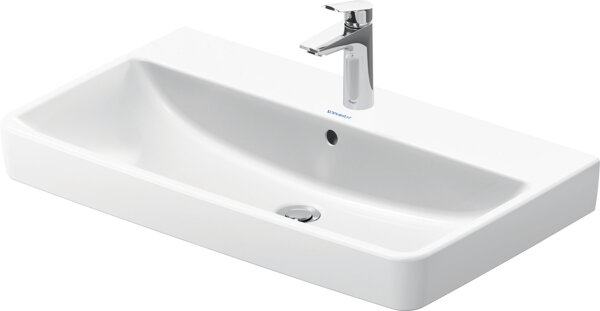 Duravit No.1 washbasin, 1 tap hole, with overflow, 800x460mm, glazed underside, 23758000002