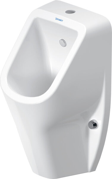 Duravit No.1 urinal, rimless, top inlet, incl. flush nozzle, 305x290mm, white, 281830