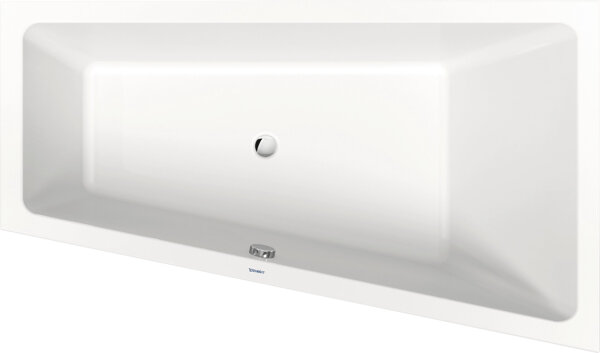 Duravit No.1 built-in bathtub, trapezoid, 1700x1000mm, 1 sloping back on the right, white, 700509000000000