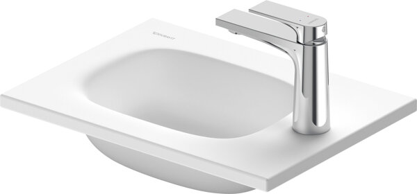 Duravit Sivida furniture washbasin, 1 tap hole right, without overflow, 410x330mm, white silk matt, 2650053200