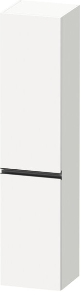 Duravit Sivida tall cabinet, handle strip diamond black matt, door hinge left, 2 doors, 400x374x1440mm, SV1370LBD