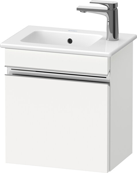 Duravit Sivida vanity unit, door hinge left, chrome handle strip, 400x287x443mm, for ME by Starck, SV4642L10