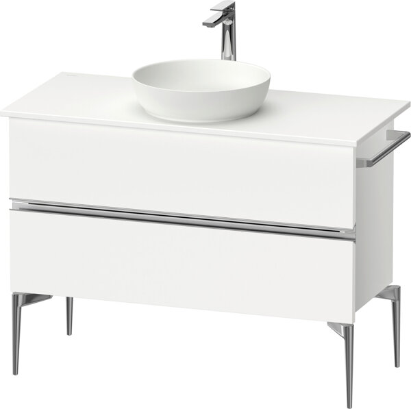 Duravit Sivida console vanity unit, 2 drawers, chrome handle strip, 1045x475x548mm, SV4659010