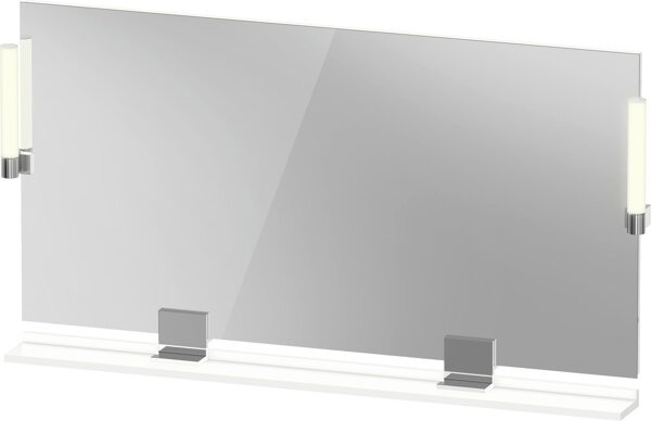 Duravit Sivida mirror, chrome, 1330x36x650mm, top light, sensor switch, mains connection, SV7425010