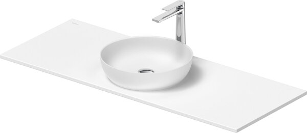 Duravit Sivida washbasin set, round, 400x400mm, incl. console 1280x500mm, 268015