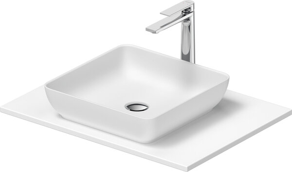 Duravit Sivida washbasin set, angular, 400x400mm, incl. console 680x500mm, 268017