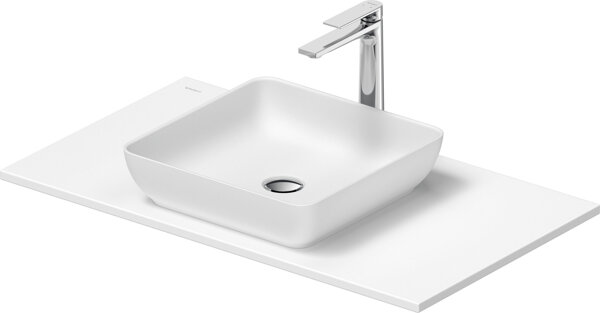 Duravit Sivida washbasin set, angular, 400x400mm, incl. console 880x500mm, 268018